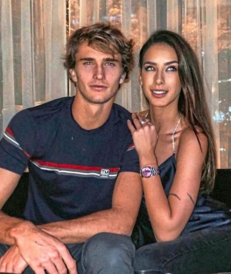 Alexander Zverev and his girlfriend Brenda Patea.